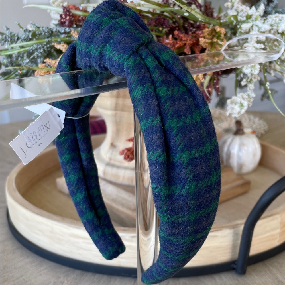J Crew Plaid Headband